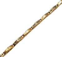 Diamond Bridge Link Bracelet (14K).