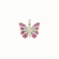 Winged Butterfly Pendant (14K)