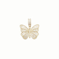 Icy Butterfly Pendant (14K)