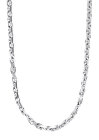 Solid Diamond Cuts Cable/ Rolo Chain (14K)