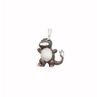 Charmander CZ 3D Pendant (Silver).