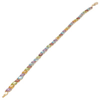 Color Gemstones Bracelet (14K).