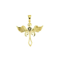 Wing Cross Pendant (14K)