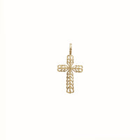 Yellow Cross Pendant (14K)