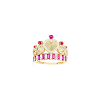 Zirconia Crown Ring (14K)