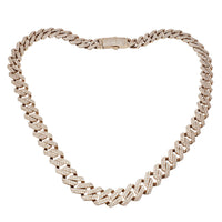 Iced-Out Pointy Cuban Chain (14K)
