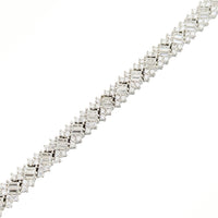Zirconia Cubic Zirconia Bracelet (Silver)