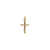 Diamond-Cut Cross Pendant 10K