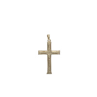 Diamond-Cut Cross Pendant (10K)