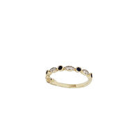 Diamond with Sapphire evil eye Ring ( 14K )