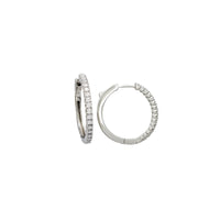 Diamond Hoop Earrings (14K)