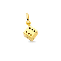Lightweight Miniature Die Pendant (14K)