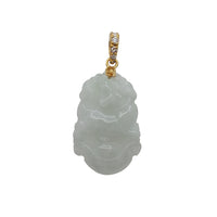 Jade Dog Pendant ( 14K )