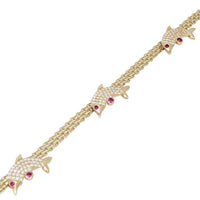 Dolphin Bismark Bracelet (14K).