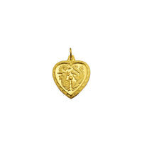 Yellow Gold Double Side Heart Pendant (24K)