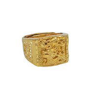 Chinese Dragon Signet Ring (24K)