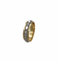 Diamond Cut Two-Tone Motion Ring (14k)