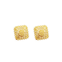 22K Flower Fancy Earrings