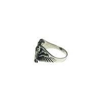 Antique-Finish Hawk Ring (Silver)