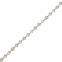 Fancy Heart Bracelet (Silver)