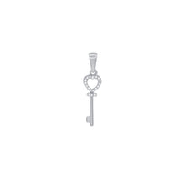 Diamond Heart Key Pendant (14K)