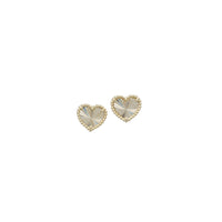 Heart Stud Earrings (14K)