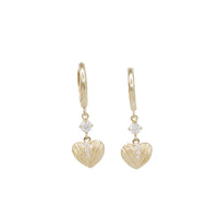 Dangling Heart Earring (14K)