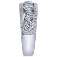 Diamond Wedding Ring White Gold (14K)