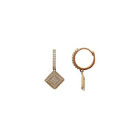Square Shape CZ Dangling Earring