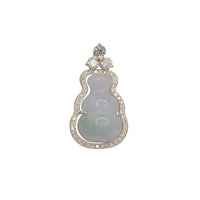 Diamond Jade Gourd Pendant (14K)