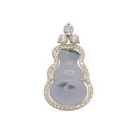 Diamond Jade Gourd Pendant (14K)