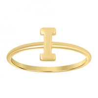 Plain Initial Letter Ring (14K)