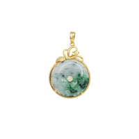 Jade Disc Pendant (14K)