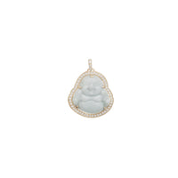 Jade Buddha Diamond Pendant (14K)