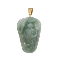 Jade Snake Pendant (14K)