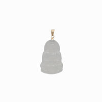 Jade Guan Yin "观音“ Pendant (14K)