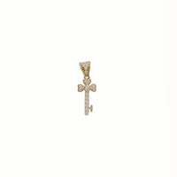 Little Key CZ Pendant (14K).