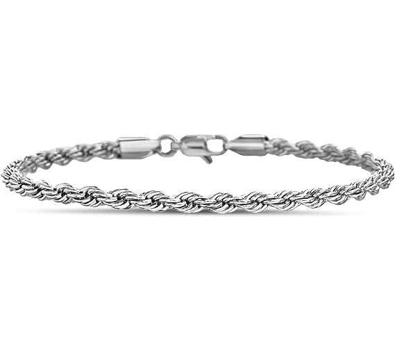 Lightweight Rope Bracelet (Silver)