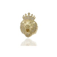 King Lion Head CZ Ring (14K)