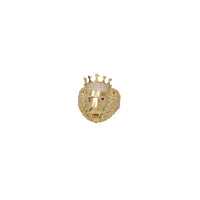 King Lion Head CZ Ring (14K)