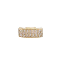 Diamond Iced-Out Solid Sleek Box Clasp (14K)