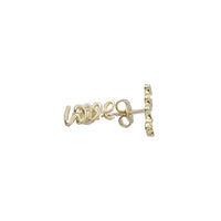 "love" Stud Earrings (14K)