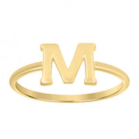 Plain Initial Letter Ring (14K)