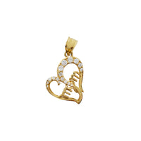 Mom's Heart CZ Pendant (14K)