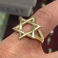 Star Of David Ring (14K)