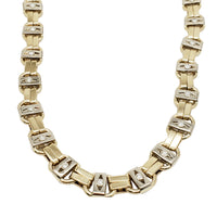 Solid Diamond-Eye Link Chain ( 14K)