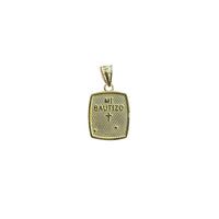 Baptism "Mi Bautizo" Rounded Rectangular Tag Pendant (14K)
