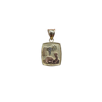 Baptism "Mi Bautizo" Rounded Rectangular Tag Pendant (14K)