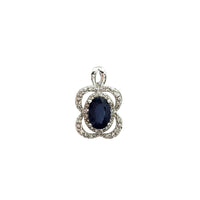 Outline Flower Sapphire Pendant (14K)