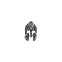 Antique-Finish Spartan Helmet Ring (Silver)